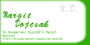 margit dojcsak business card